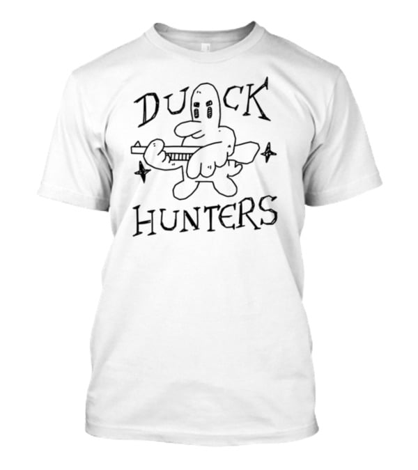 Duck Hunters Cartoon Character Rockstar Girlfriend T-Shirt