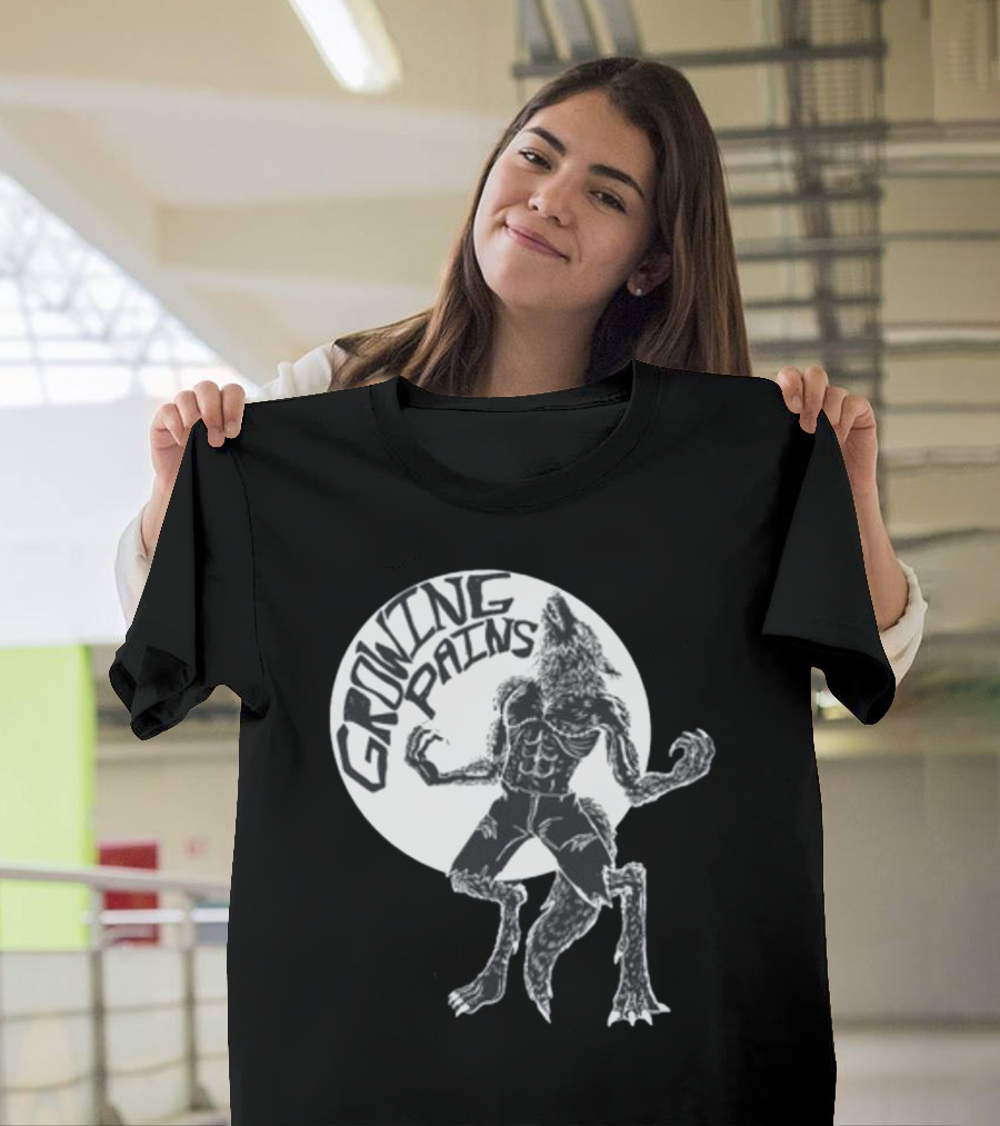 Oatmilklady Growing Pains Werewolf Transformation Full Moon T-Shirt