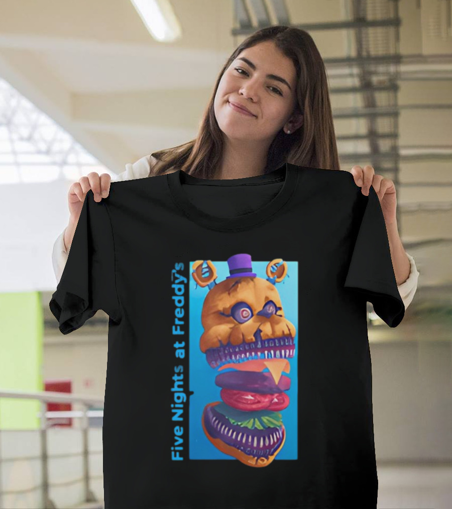 Five Nights at Freddy's Midnight Snack Jonnyblox Burger Animatronic T-Shirt