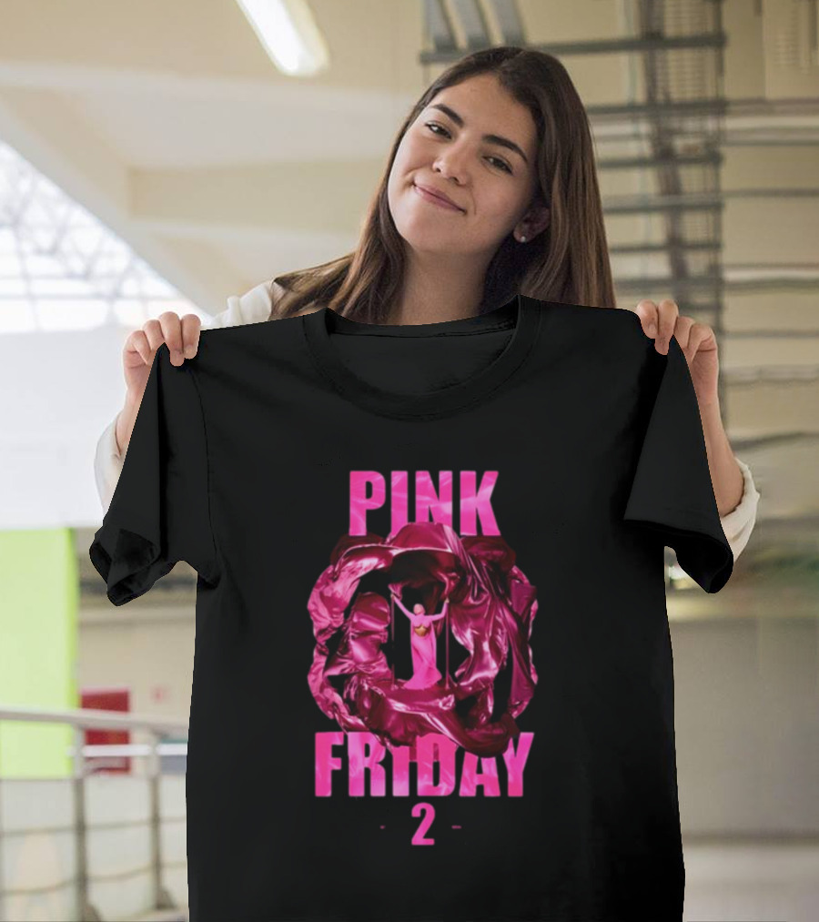 Pink Friday 2 Alternative Cover Pink Draped Figure Centered T-Shirt