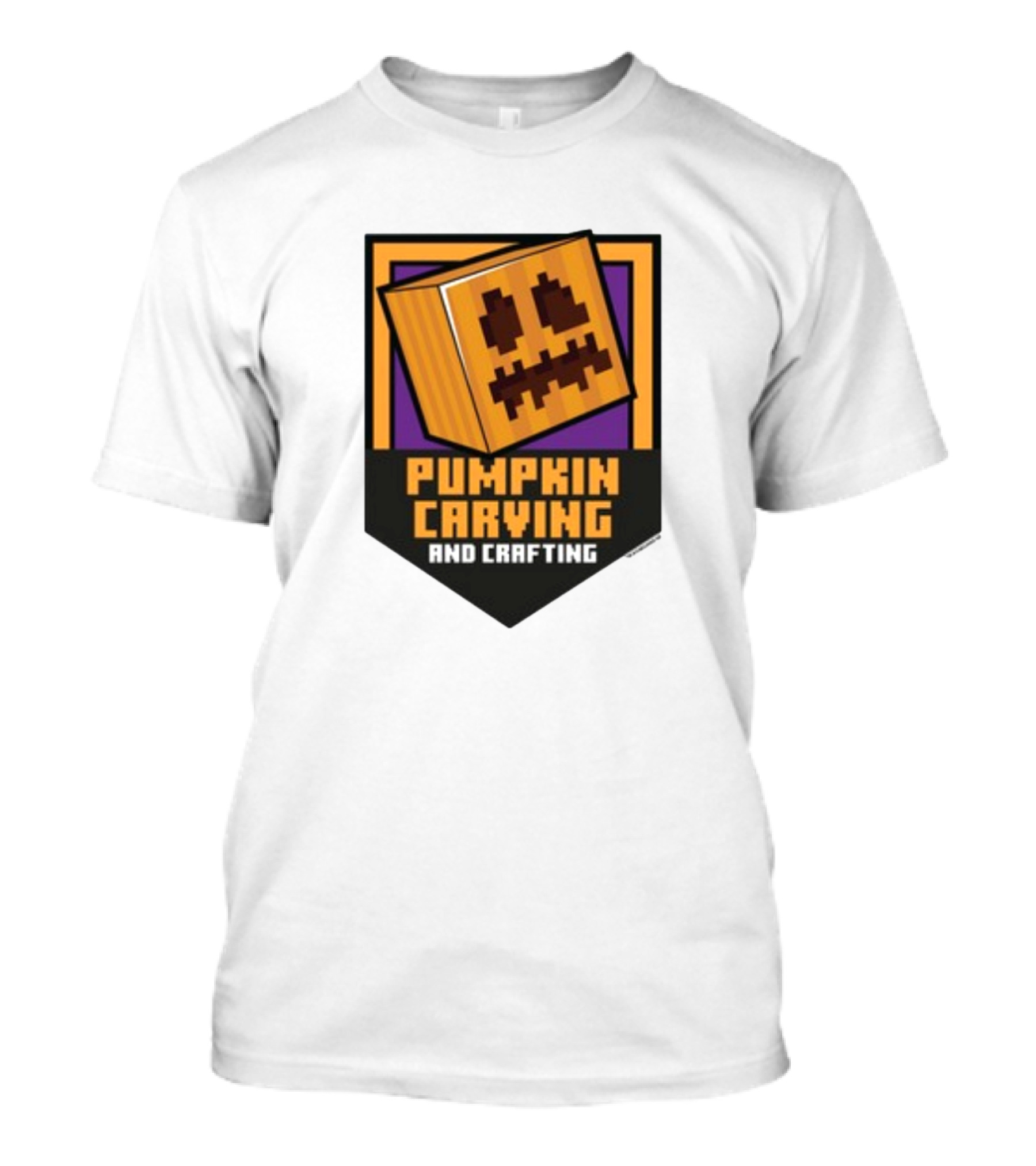 Pumpkin Carving And Crafting Pixel T-Shirt