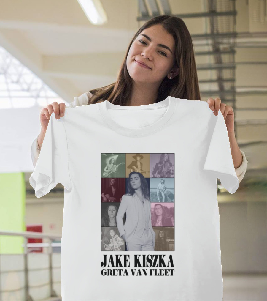 Jake Kiszka Greta Van Fleet The Eras Iconic Montage Styles and Poses T-Shirt