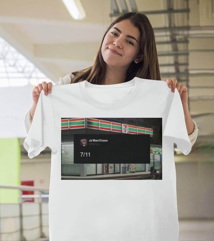 Ja'Marr Chase 7/11 Partnership Announcement T-Shirt