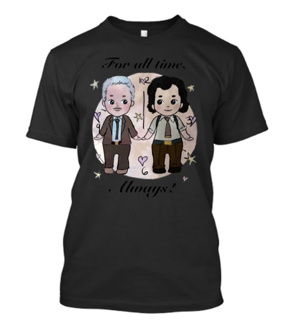 For All Time Always Loki TVA Cartoon Characters Holding Hands T-Shirt