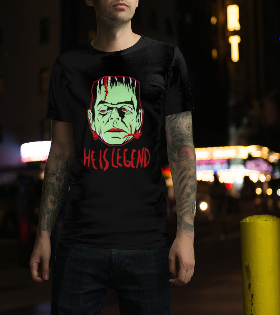 He Is Legend Frankenstein's Monster Face T-Shirt