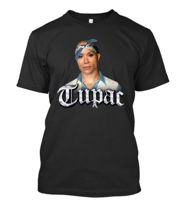 Jada Pinkett Smith Tupac Bandana Crossover T-Shirt