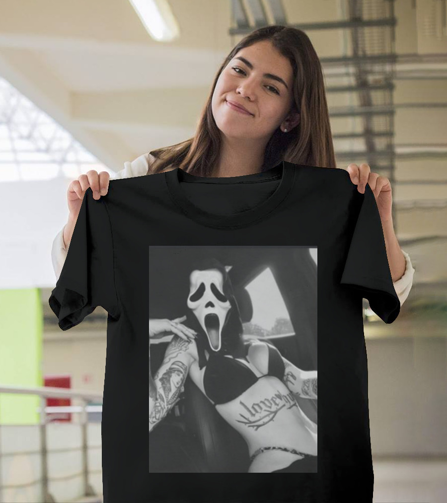 Paigeamaze Scream If U Need Me Lover Girl Mask Tattoo Body T-Shirt
