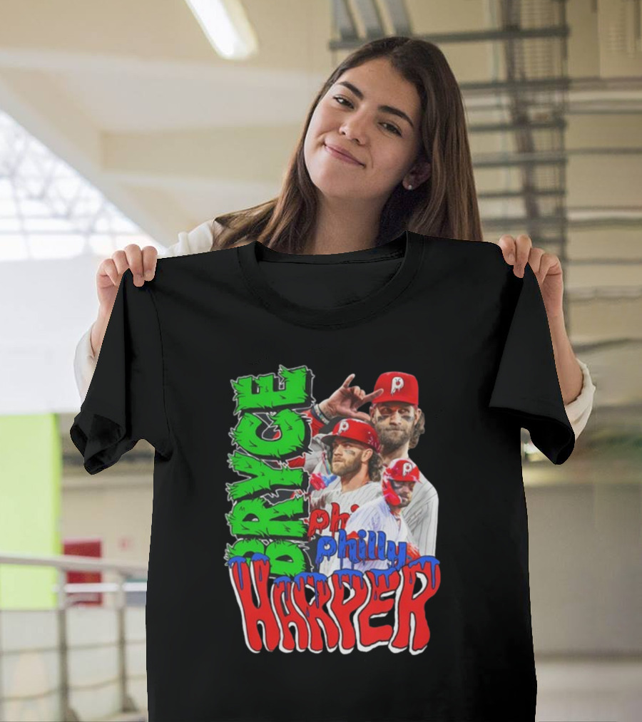 Bryce Harper Philly's Chosen One Phillies Player Red Cap T-Shirt