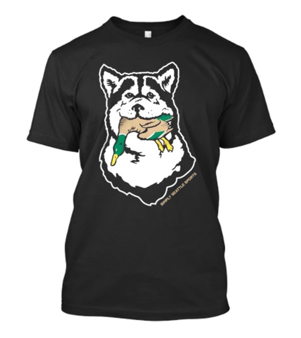 Simply Seattle Sports Duck Hunting Husky T-Shirt