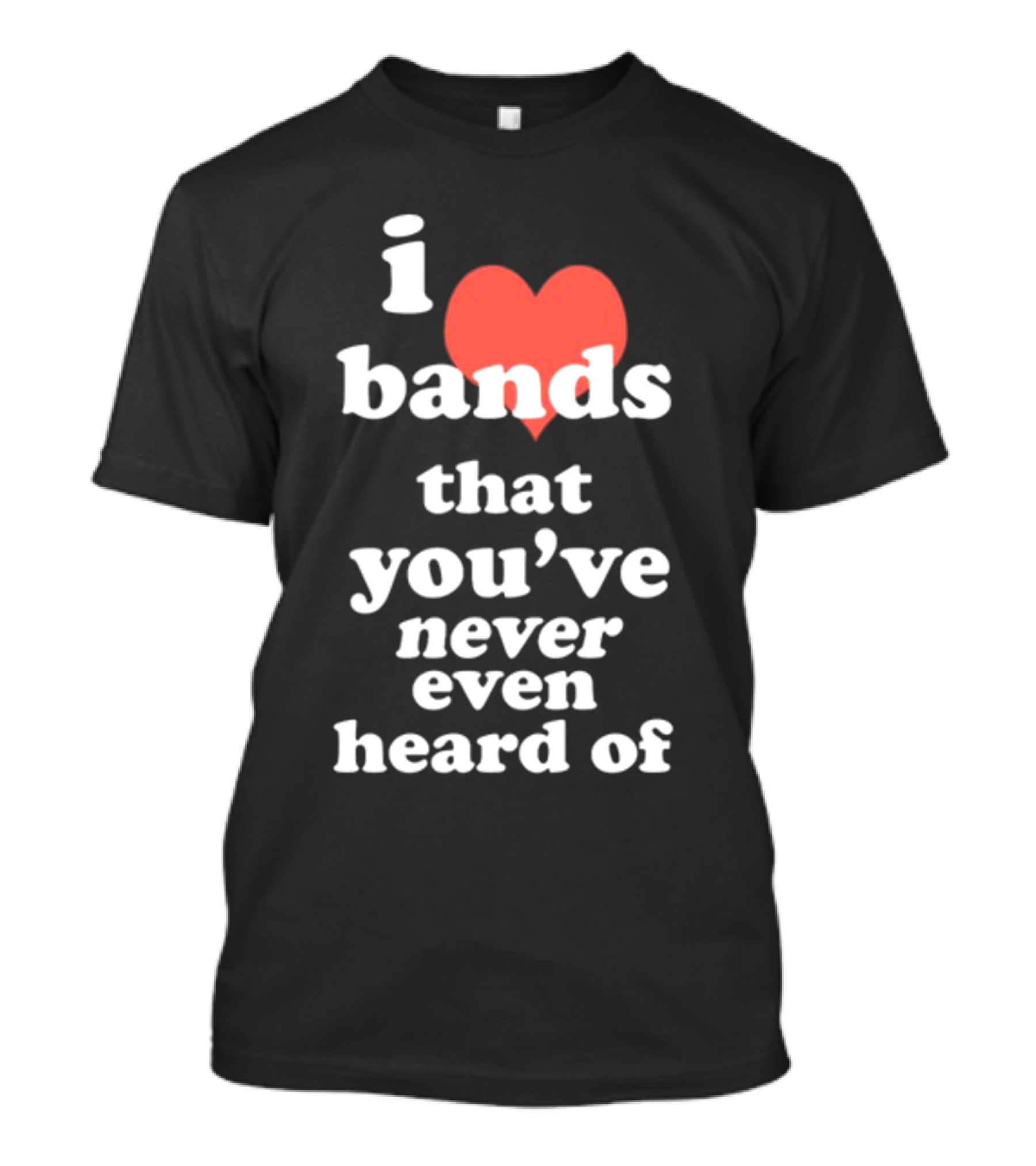 I Love Bands That You've Never Even Heard Of T-Shirt