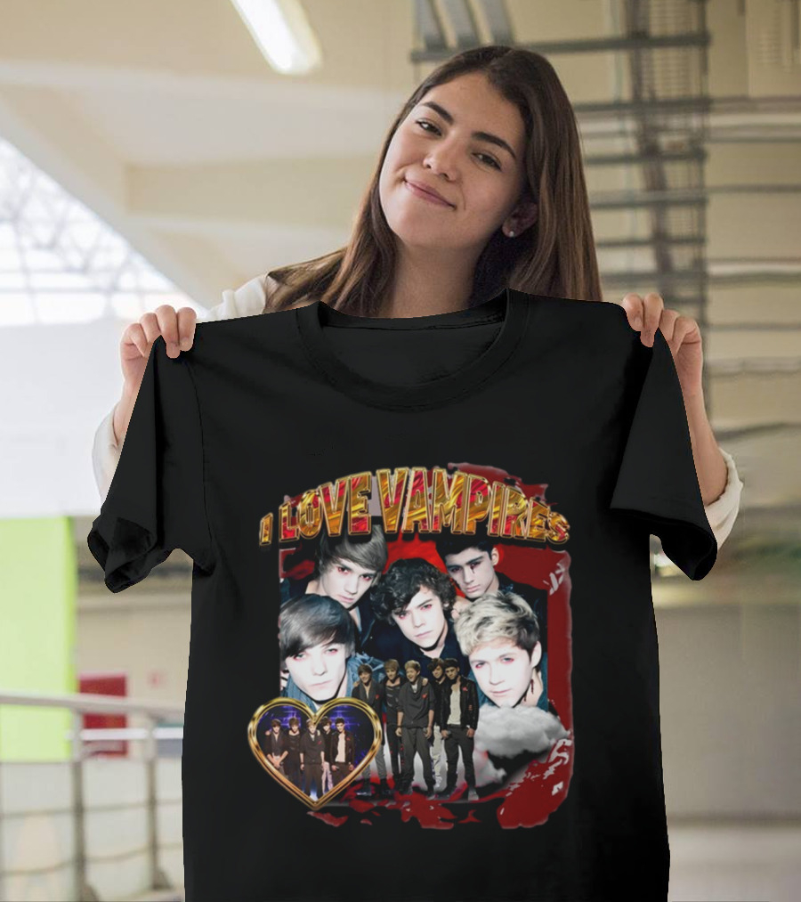 I Love Vampires Sadstreet Band Themed Collection T-Shirt