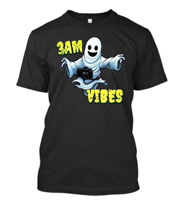 3AM Vibes Ghost With Camera T-Shirt
