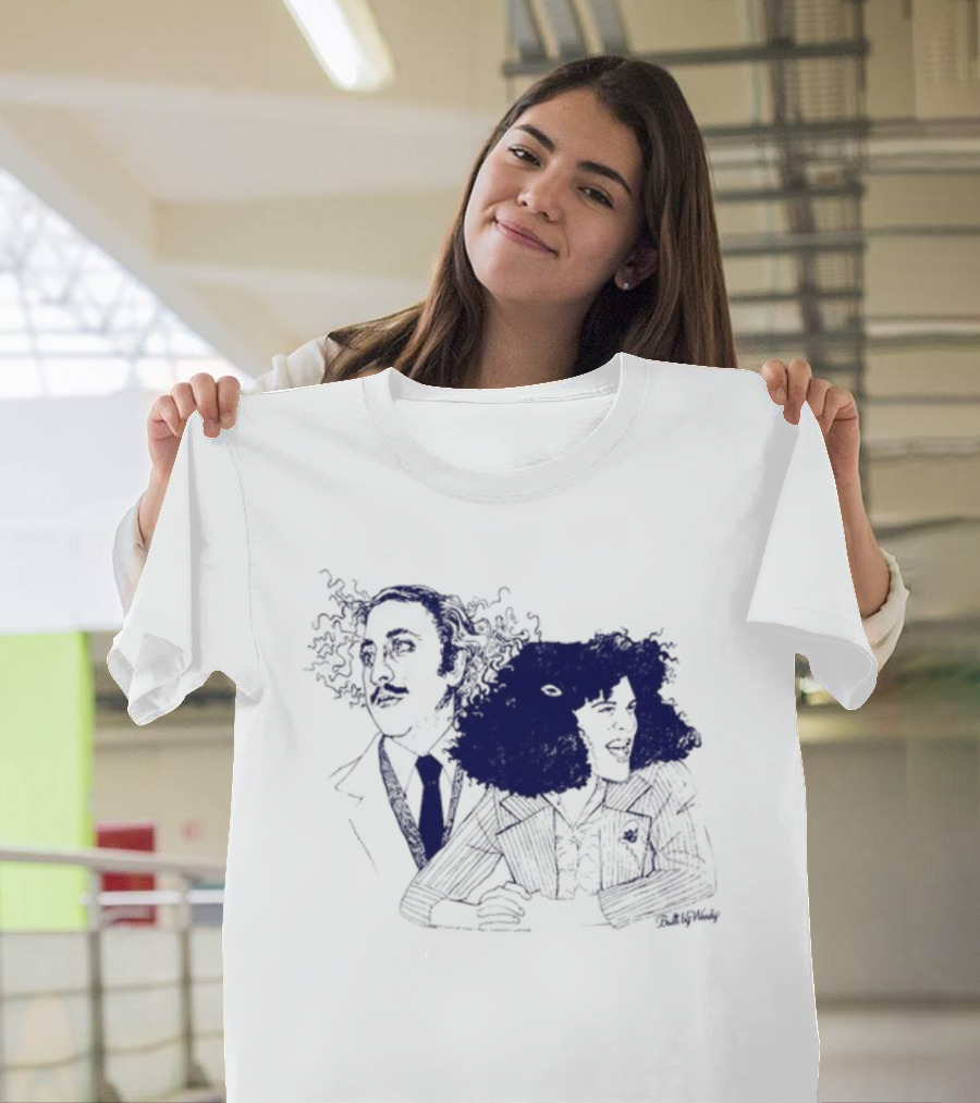Gene Wilder Gilda Radner Iconic Duo Sketch T-Shirt
