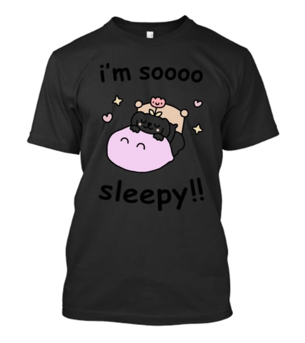 I'm Soooo Sleepy Cute Sleeping Characters With Hearts And Stars T-Shirt