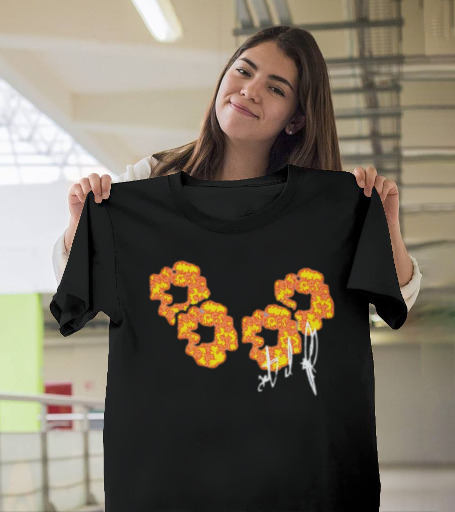 Offset Tears 4 Flame Floral Signature T-Shirt