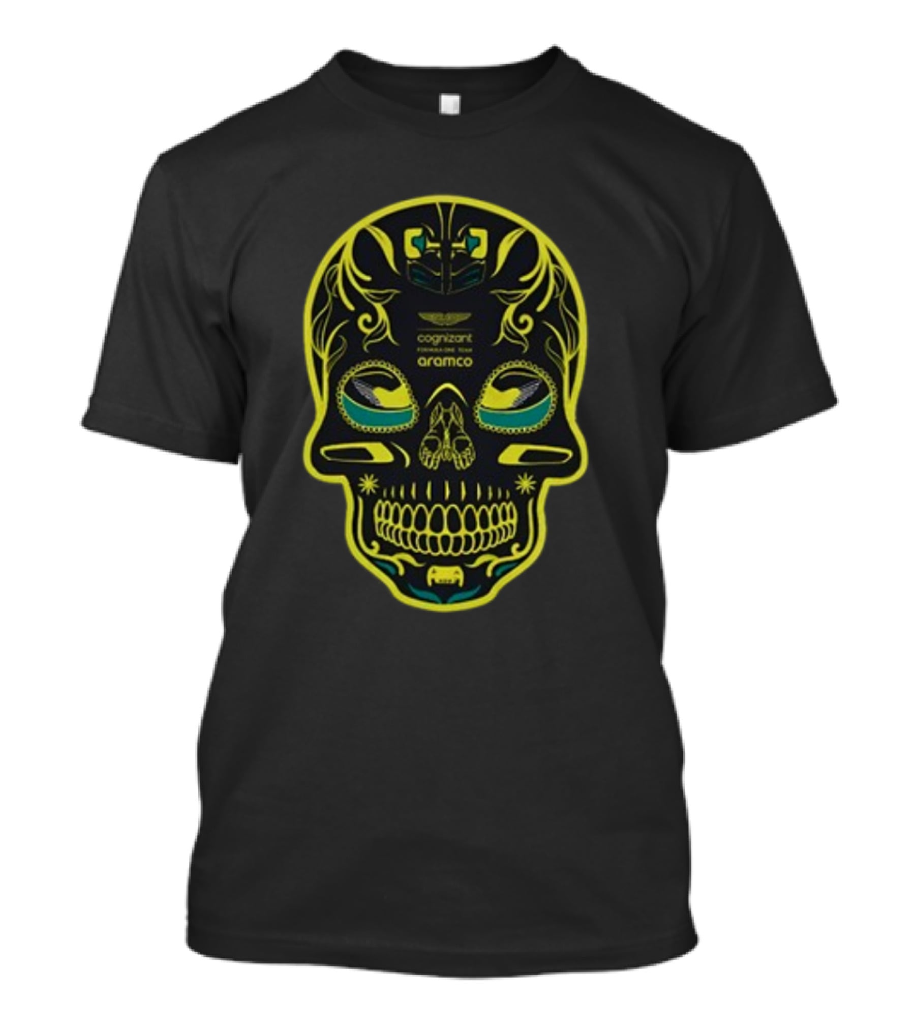 Aston Martin F1 Team Cognizant Aramco Mexico GP Sugar Skull T-Shirt