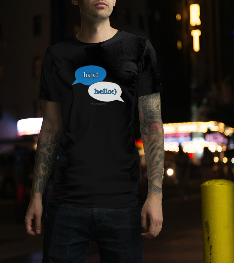 Hey Hello:) Mxmtoon Speech Bubbles T-Shirt