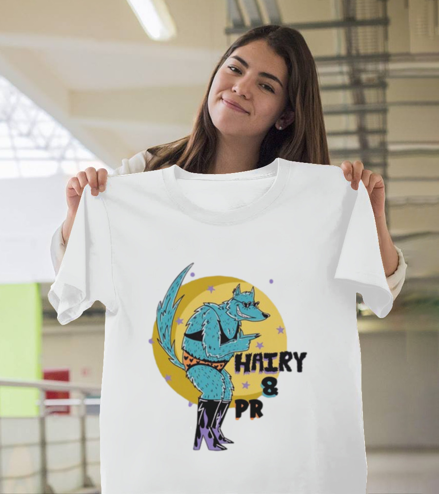 Hairy and Proud Moonlit Werewolf T-Shirt
