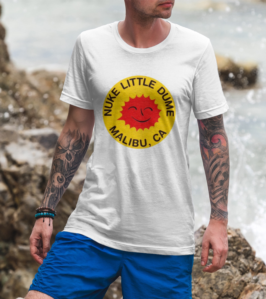 Nuke Little Dume Malibu CA Smiling Sun T-Shirt