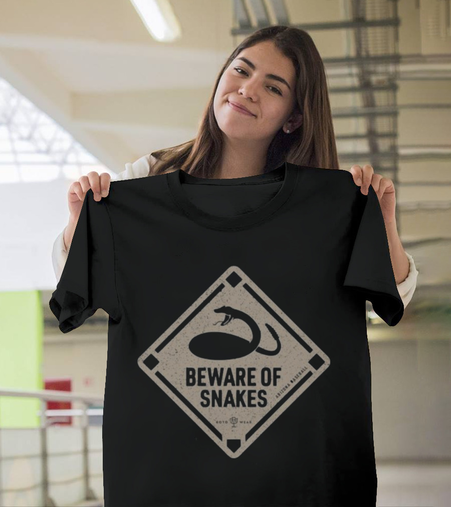 Beware Of Snakes Rotowear Arizona Baseball T-Shirt