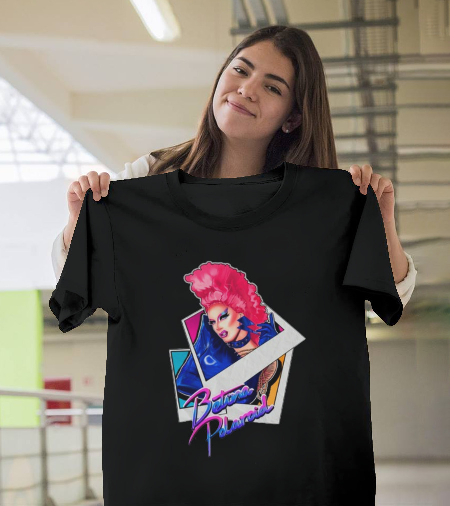 Betina Polaroid Vibrant Drag Persona In T-Shirt