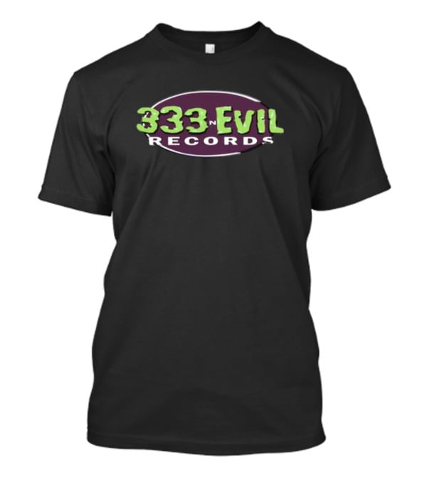 333 Evil Records Oval T-Shirt