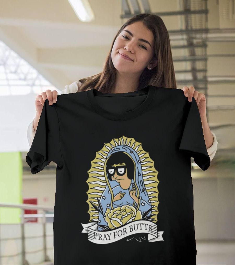 Pray For Butts Tina Belcher Bob's Burgers Iconic Character Image T-Shirt