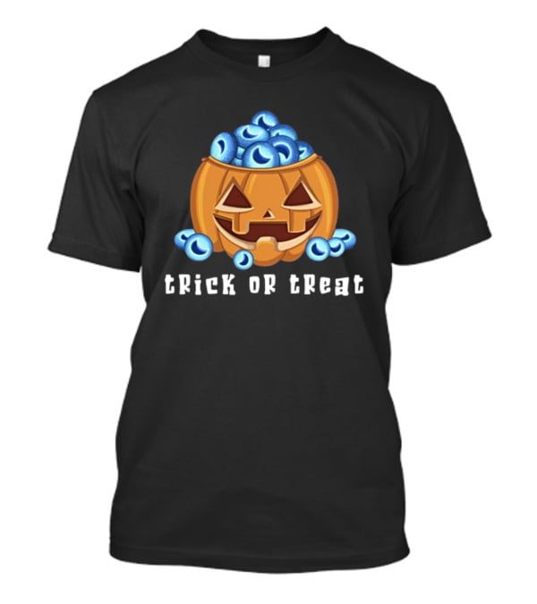 Trick Or Treat Pumpkin Candy Eyes Halloween T-Shirt