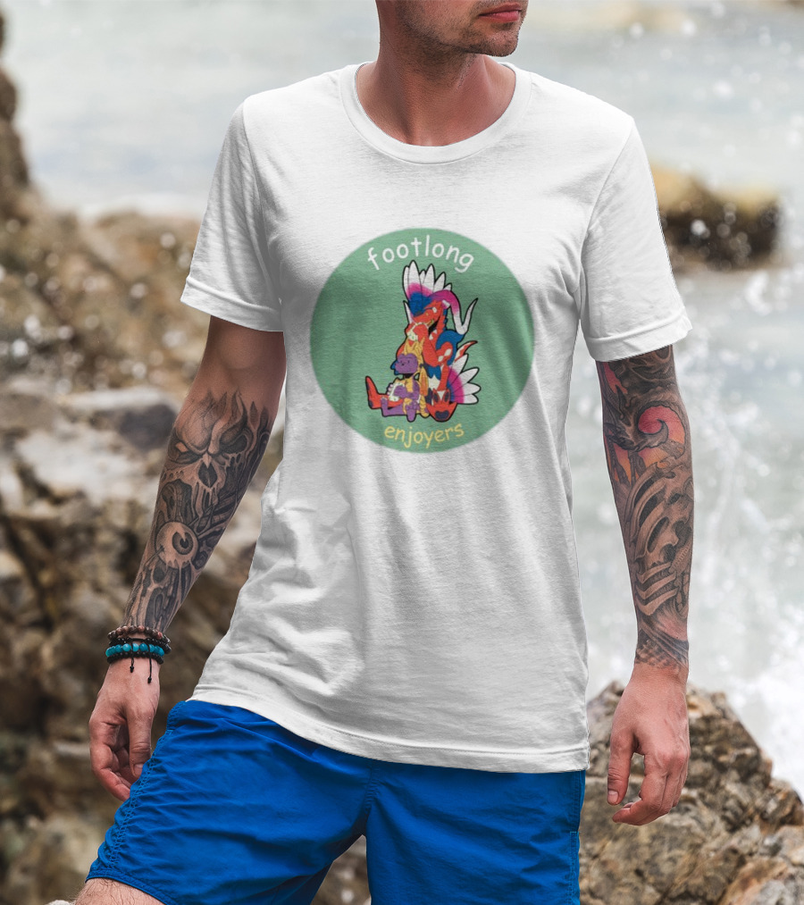 Footlong Enjoyers Fantasy Creatures With Colorful Wings T-Shirt