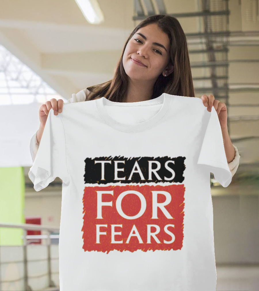 TEARS FOR FEARS Iconic Logo On Black T-Shirt