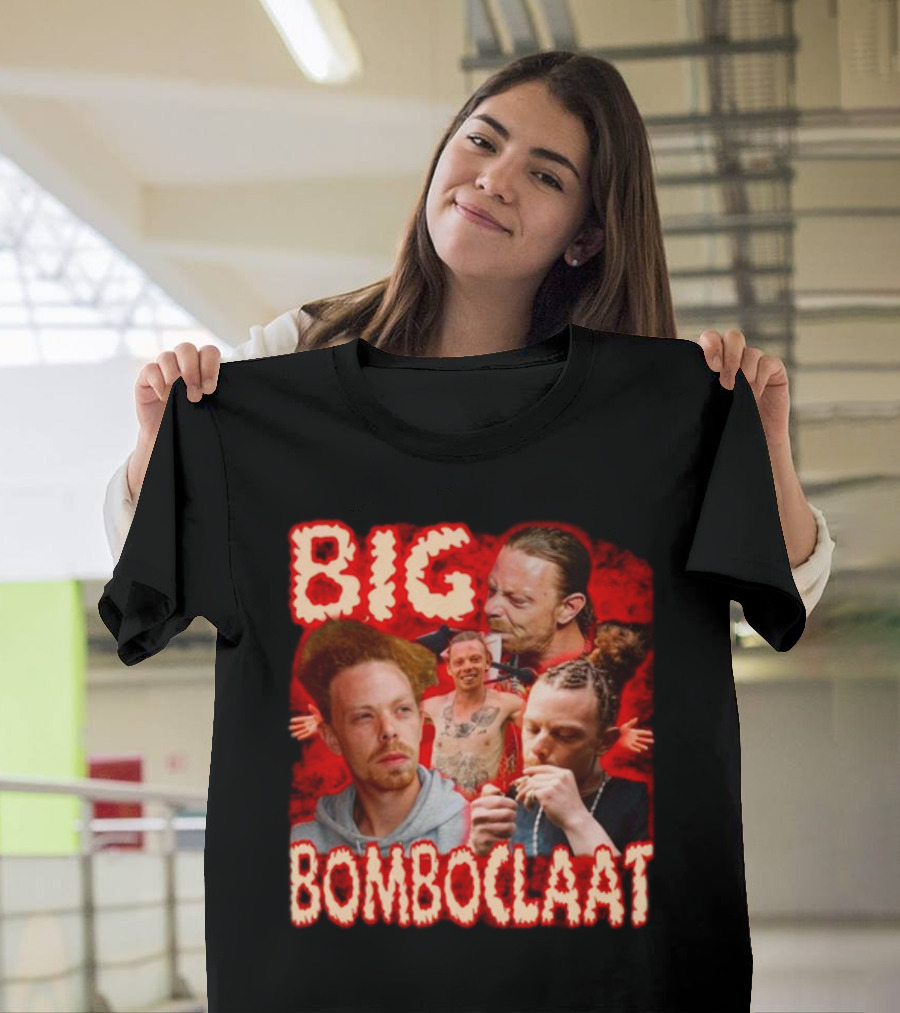 BIG BOMBOCLAAT Red Flair and Intense Expressions T-Shirt
