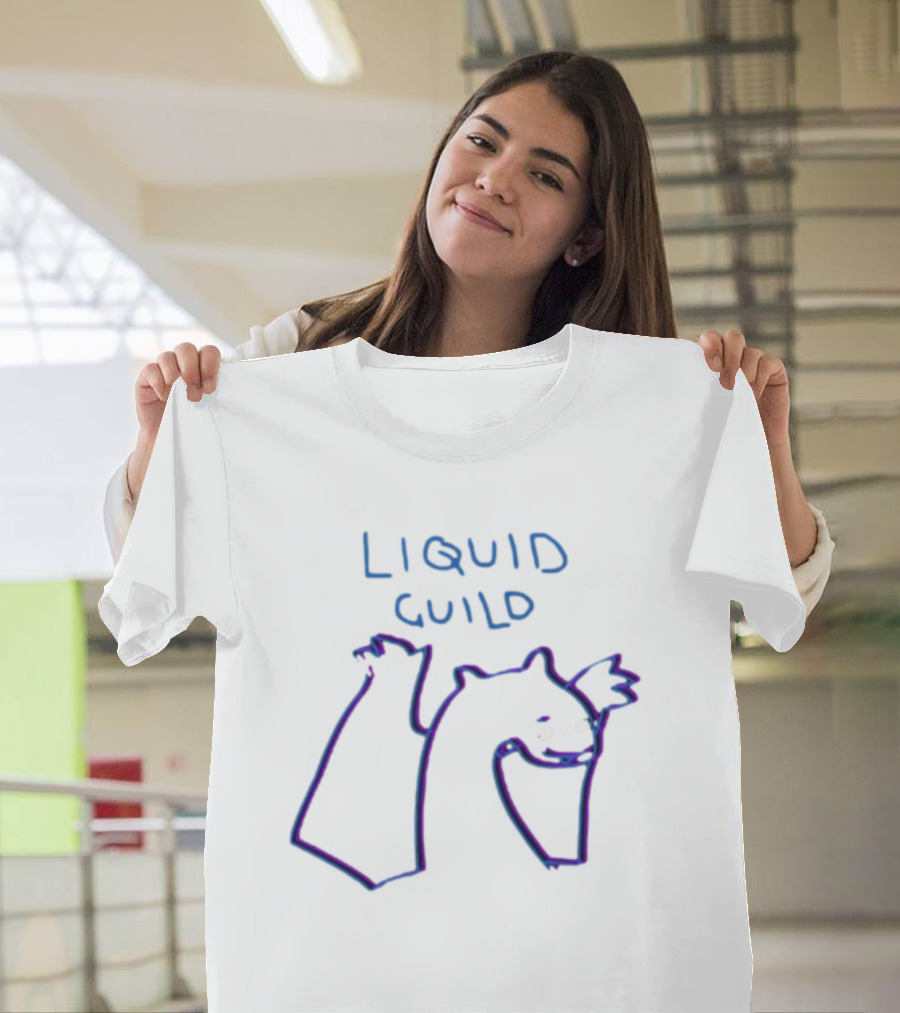 Liquid Guild Playful Creature Outline T-Shirt