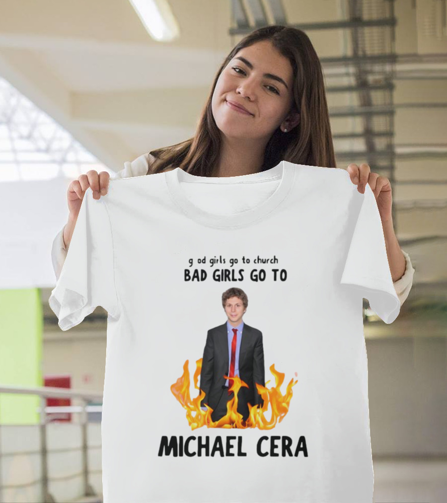 Bad Girls Go To Michael Cera Flame Suit T-Shirt