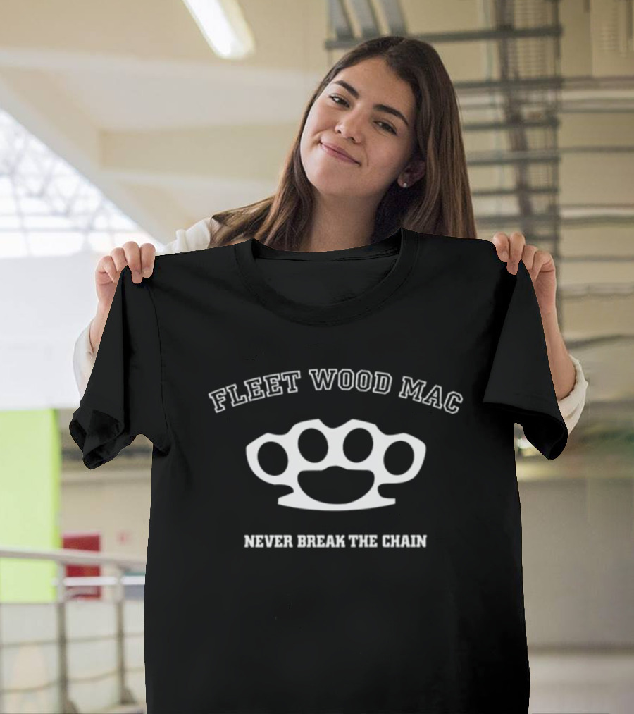Fleet Wood Mac Never Break The Chain Brass Knuckles T-Shirt