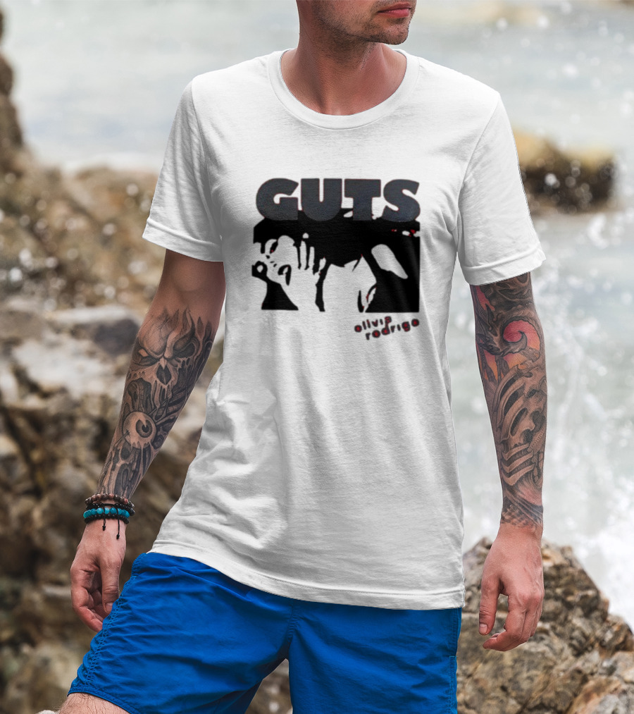 Guts Red Glittering Shadowy T-Shirt