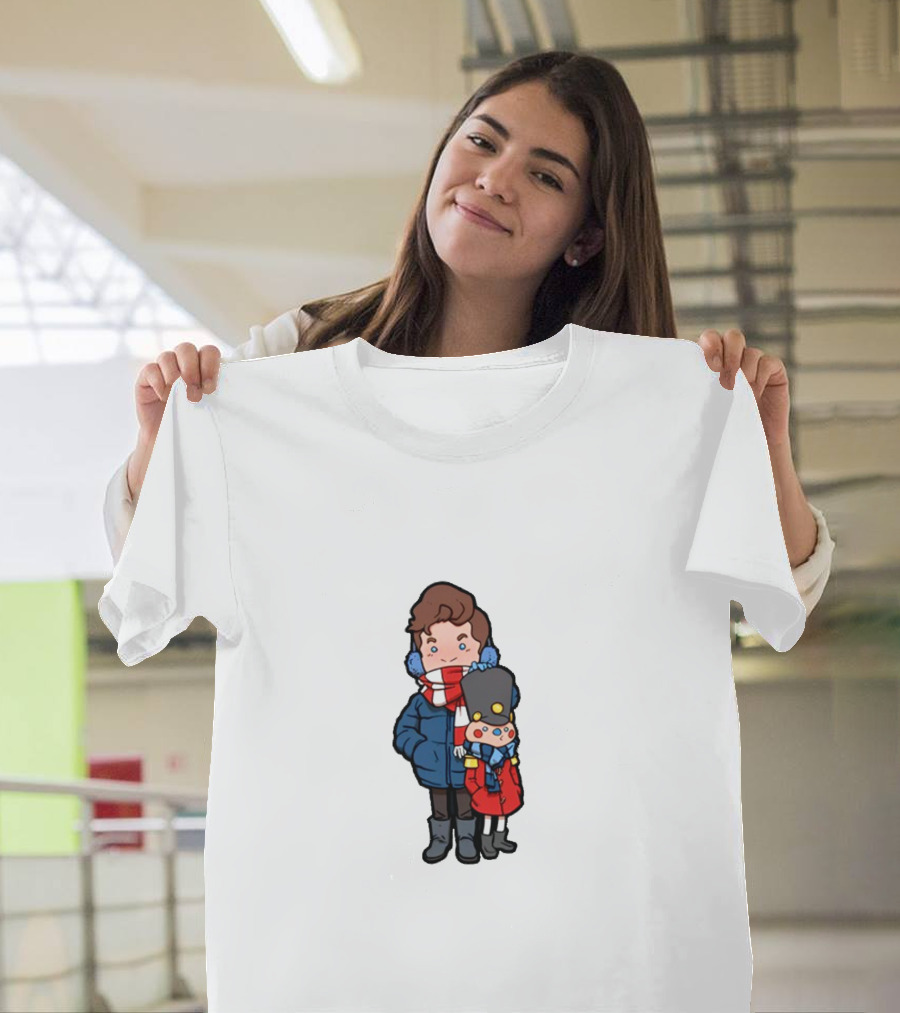 Danny Gonzalez Cartoon Holiday Nutcracker Snowflake T-Shirt