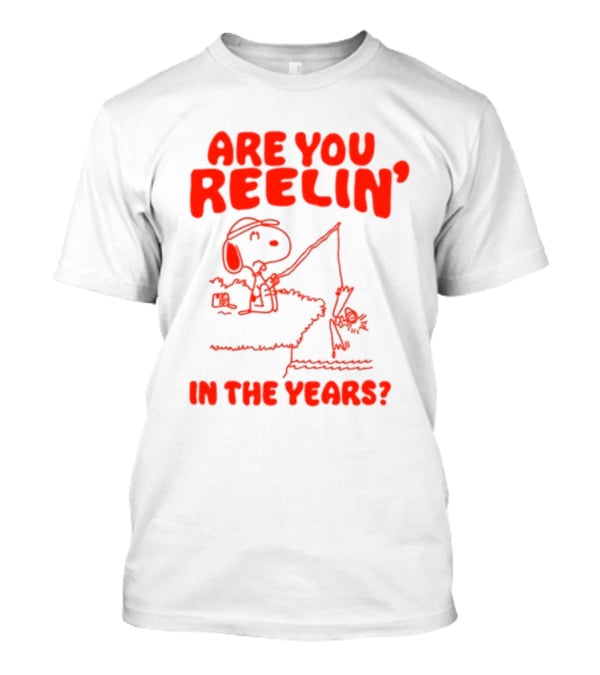 Snoopy Fishing 'Are You Reelin' In The Years?' T-Shirt