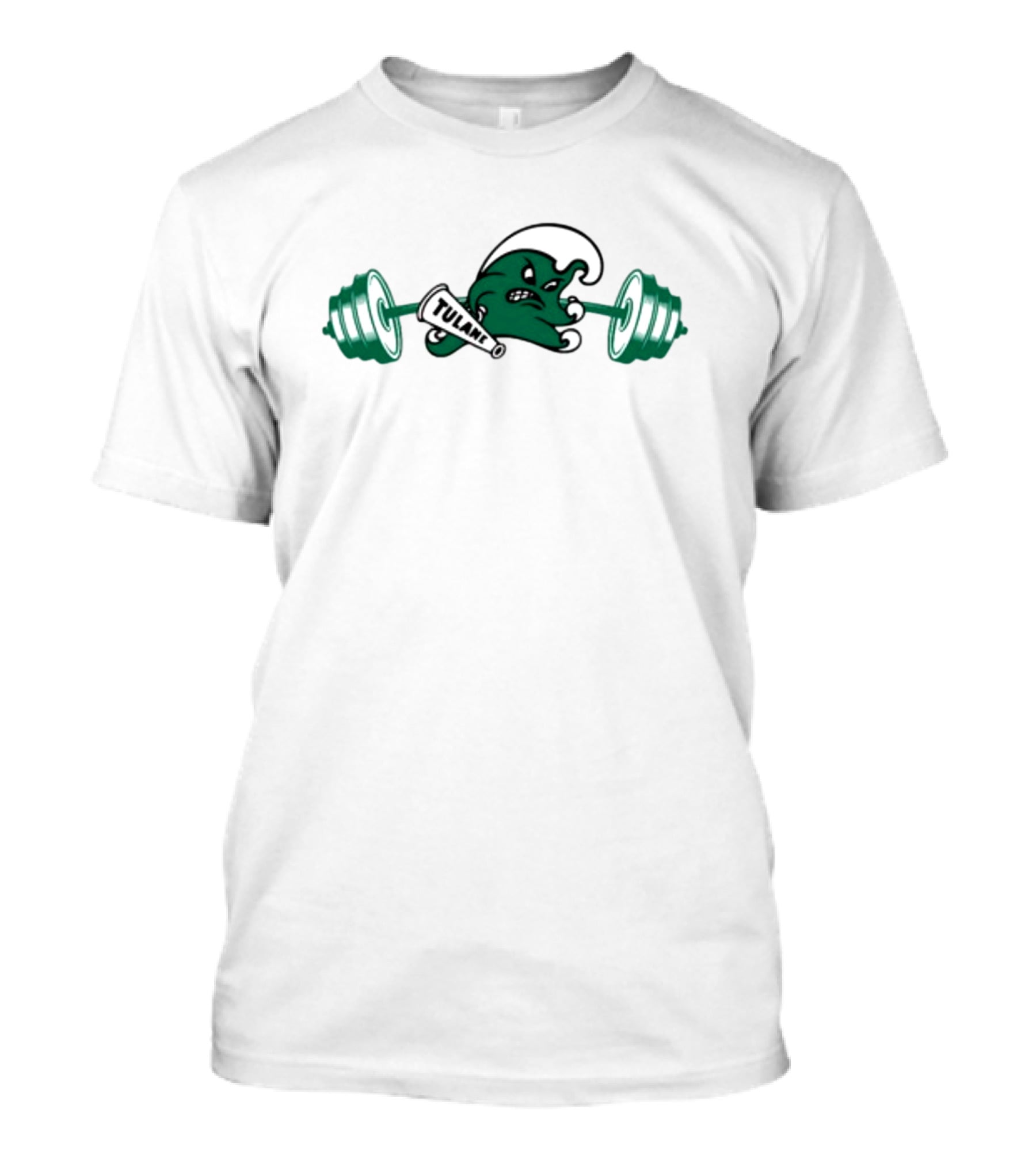 Tulane Angry Wave Weightlifting T-Shirt