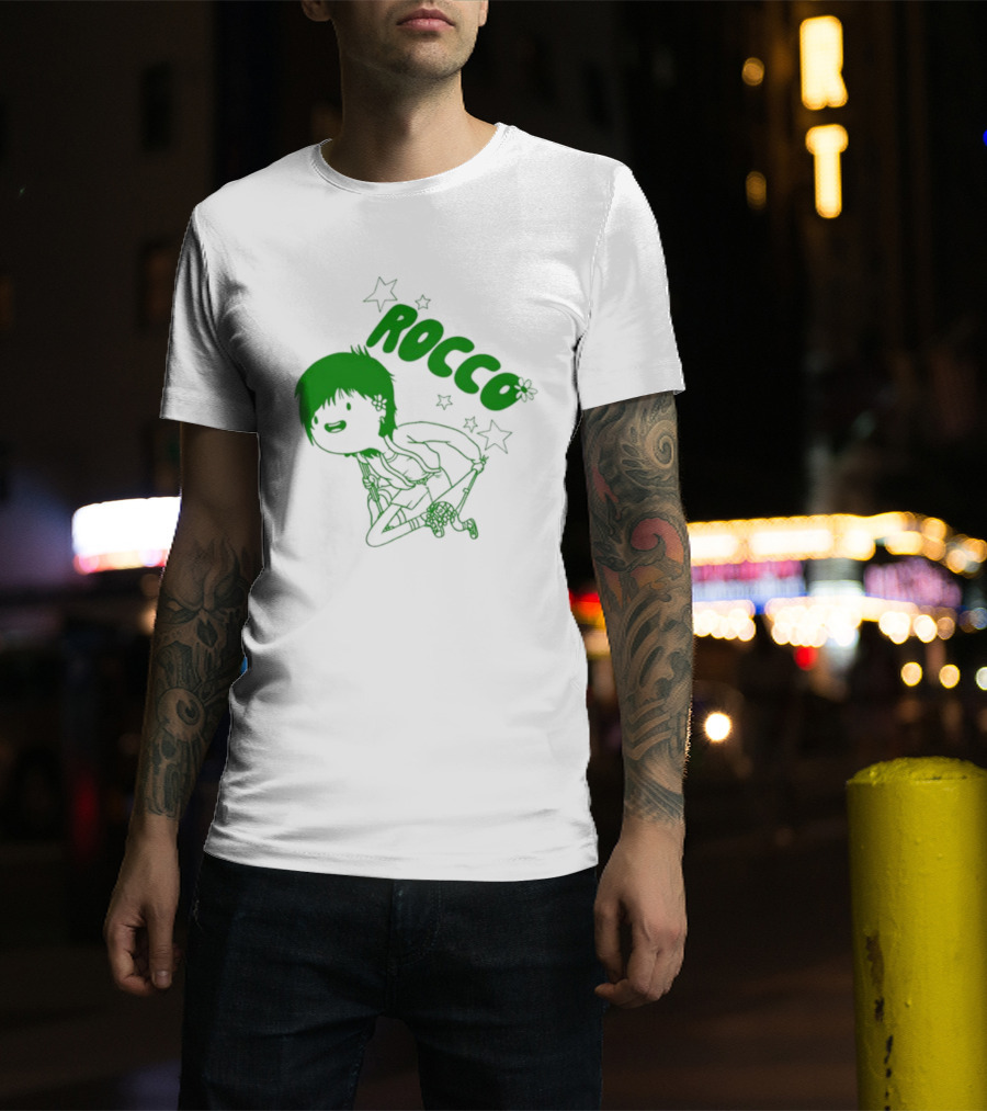 Rocco Animated Green Glow Character T-Shirt