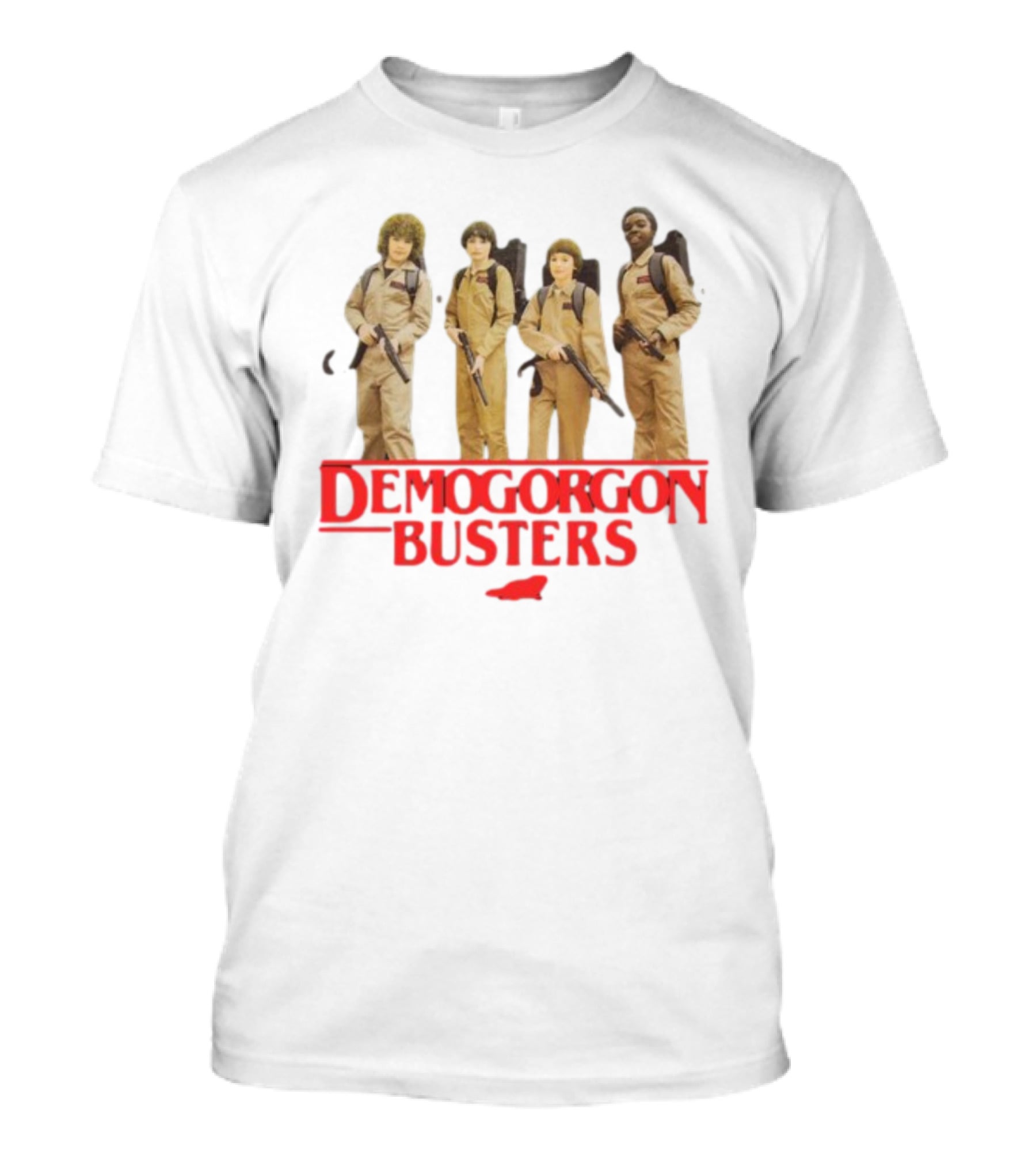 Myles Garrett Featuring Stranger Things Demogorgon Busters Ghostbusters Crossover T-Shirt
