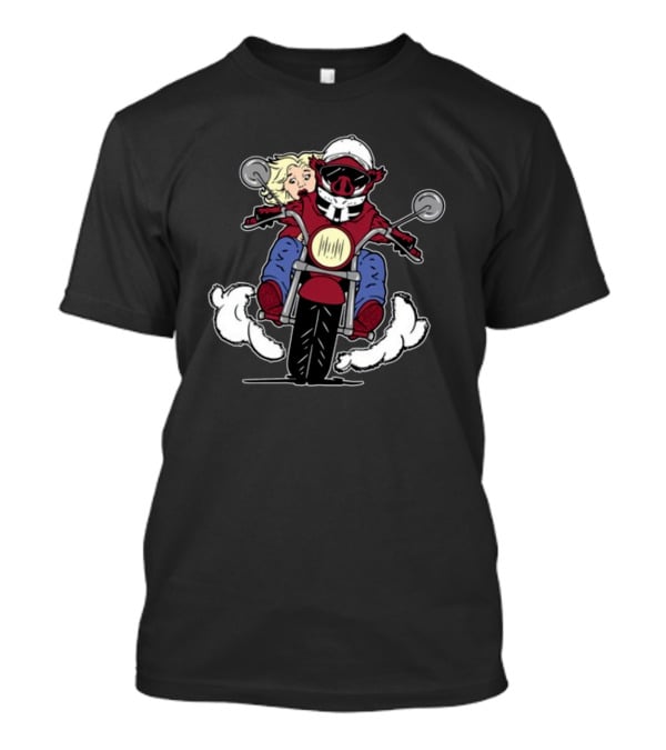 The Prodigal Son Returns Motorcycle Adventure With Pig Rider And Blonde Companion T-Shirt