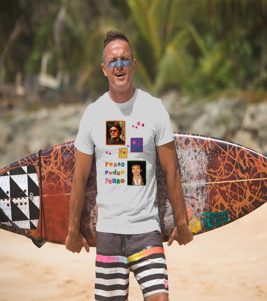 Buggirl200 Pedro Pedro Pedro Colorful Portrait And Tulips T-Shirt