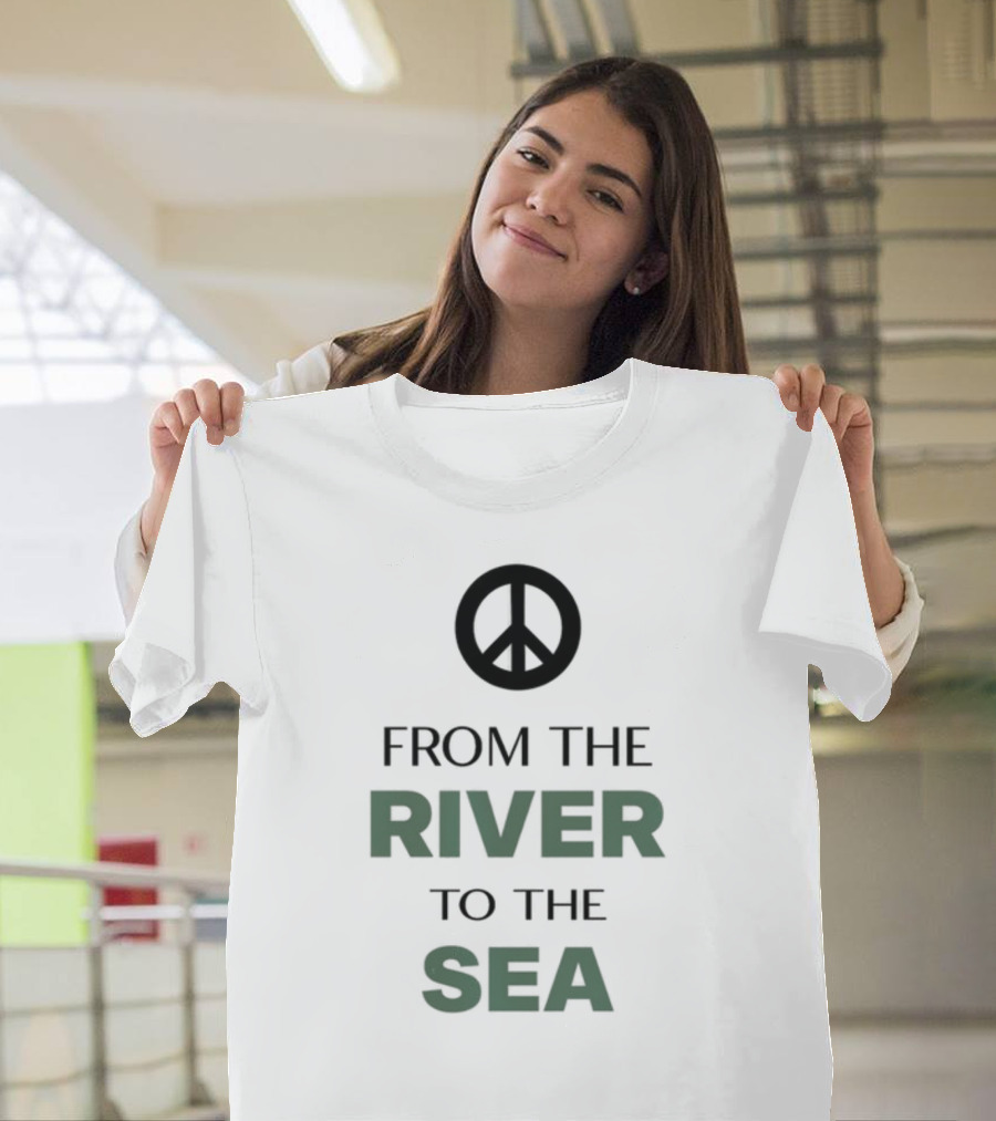 Peace Symbol From The River To The Sea T-Shirt