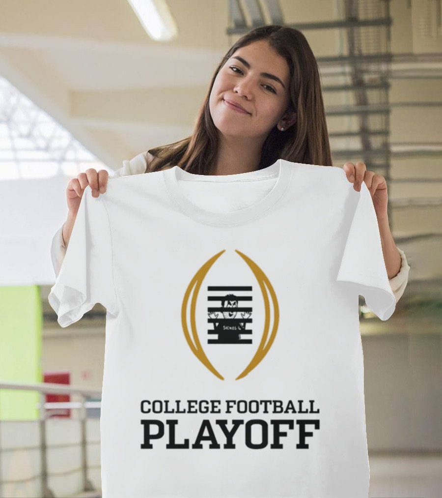 Prison College Football Playoff Behind Bars Concept T-Shirt