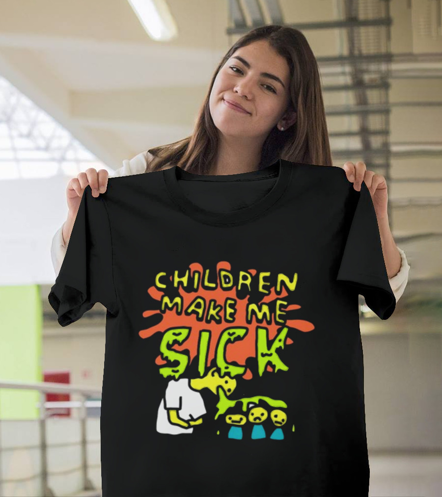CHILDREN MAKE ME SICK Comic T-Shirt