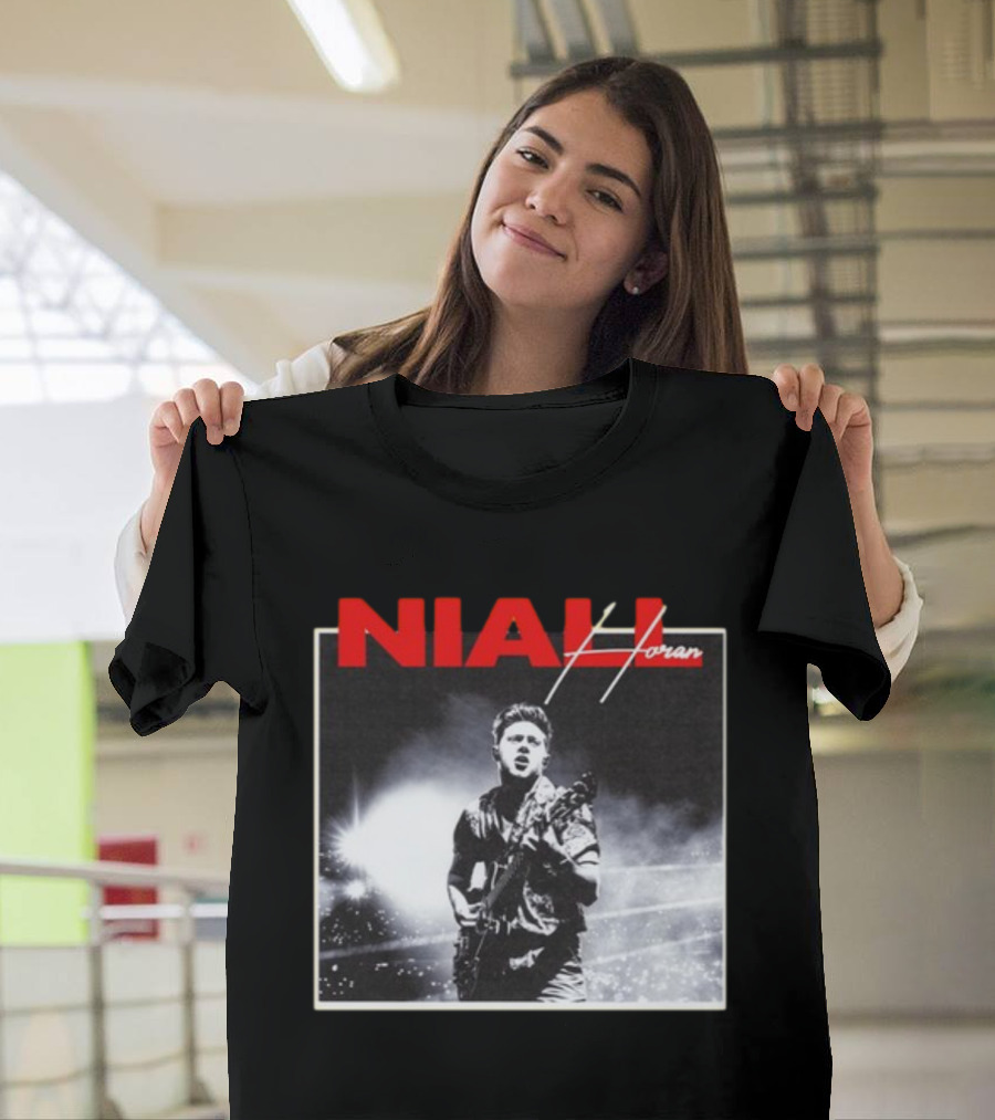 Niall Horan Black and White Concert Performance T-Shirt