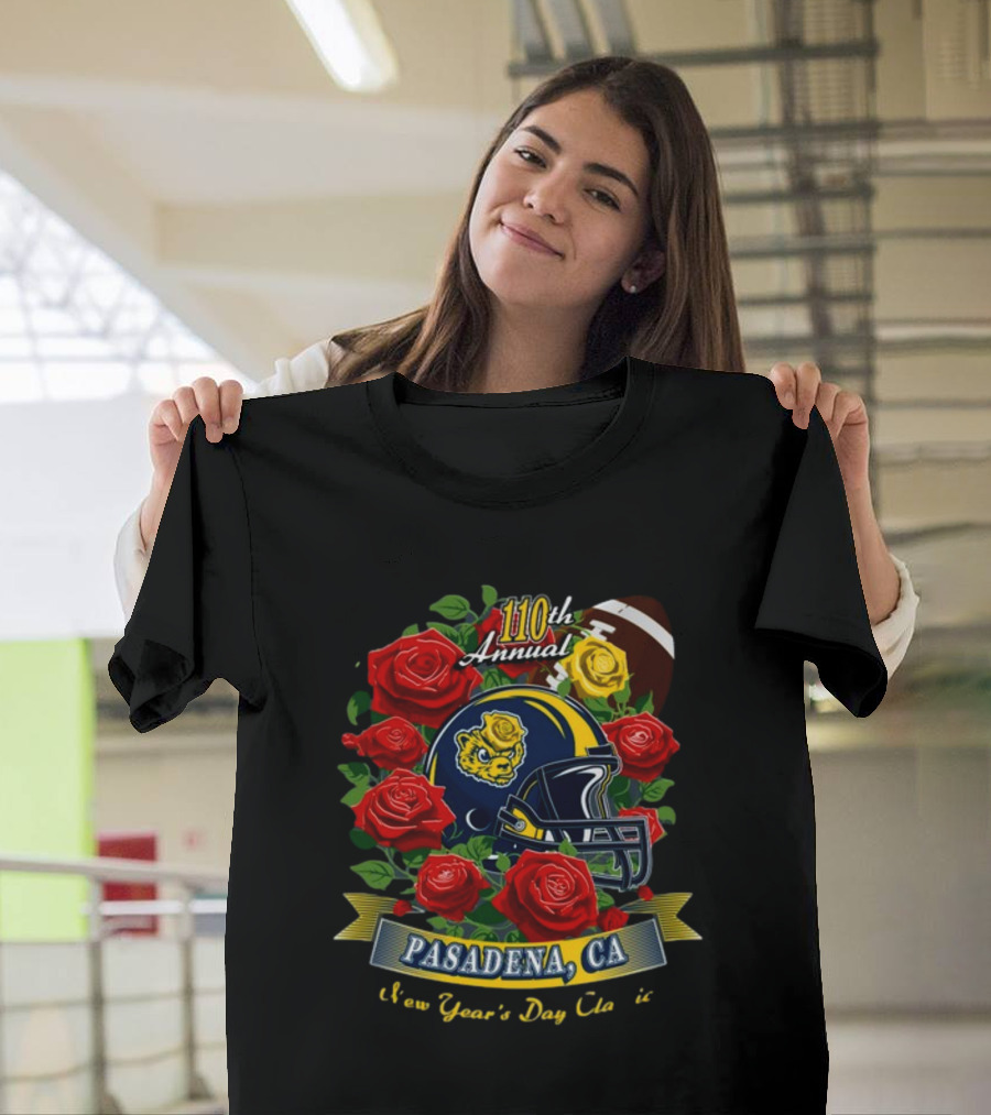 110th Annual Pasadena CA New Year's Day Football Roses T-Shirt