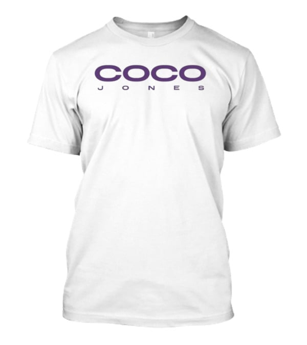 Coco Jones Bold Purple Minimalist Text T-Shirt