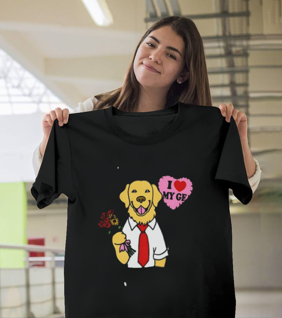 Sorry I Have A Golden Retriever Boyfriend I Love My Gf T-Shirt