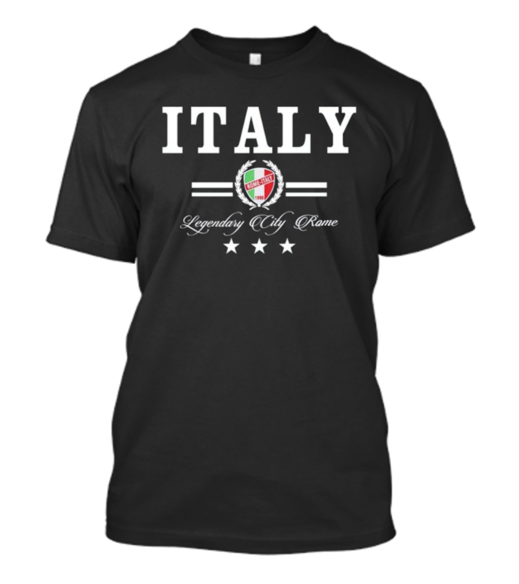 Italy Legendary City Rome 1998 Badge Stars T-Shirt